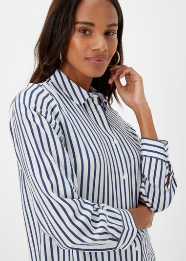 Navy Stripe Long Sleeve Shirt