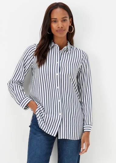 Navy Stripe Long Sleeve Shirt