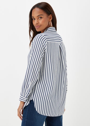 Navy Stripe Long Sleeve Shirt