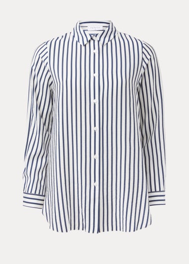 Navy Stripe Long Sleeve Shirt