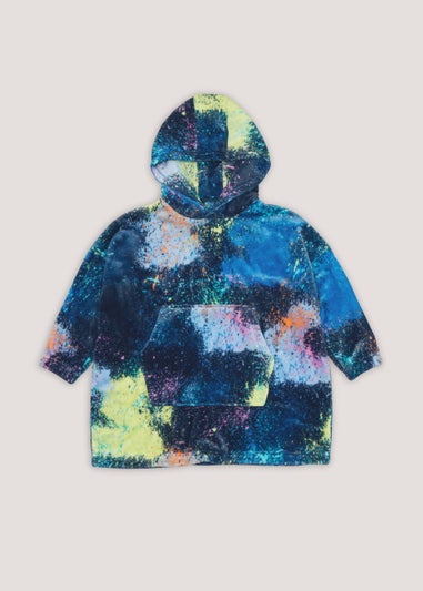 Boys Navy Splatter Snuggle Hoodie (4-13yrs)