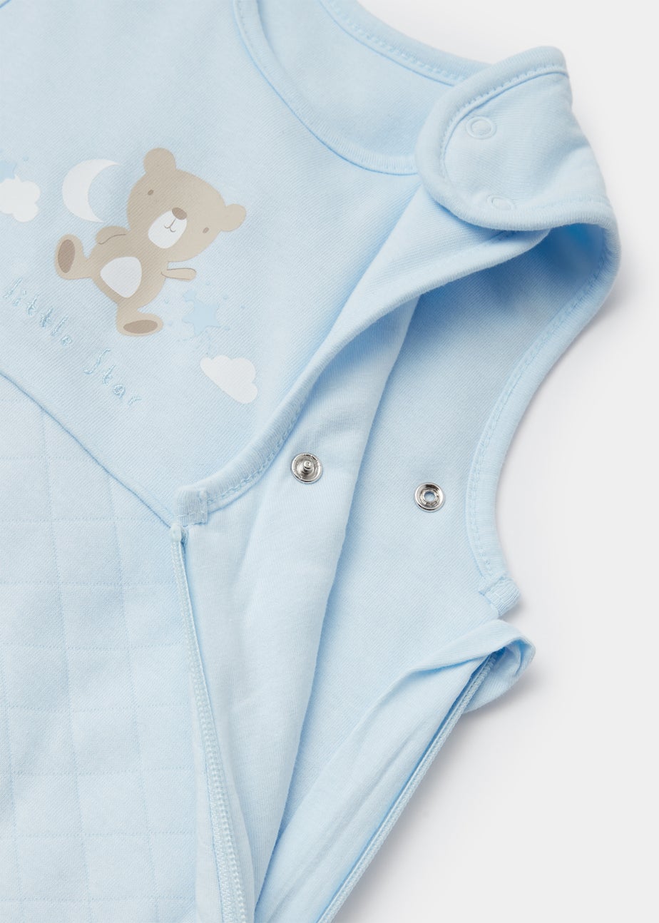 Blue Layette Bear Baby Sleeping Bag 1.5 Tog (Newborn-18mths)