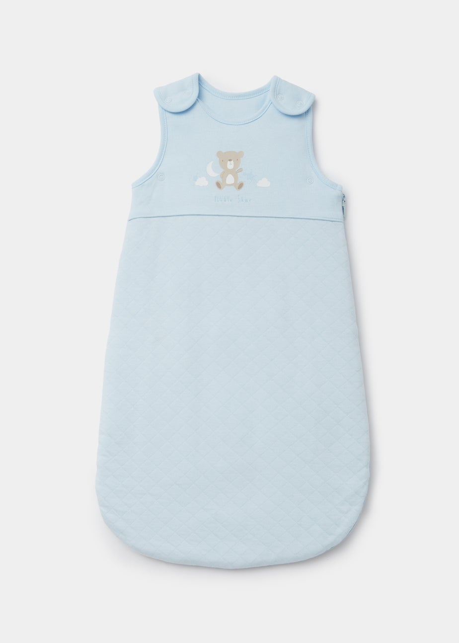 Blue Layette Bear Baby Sleeping Bag 1.5 Tog (Newborn-18mths)