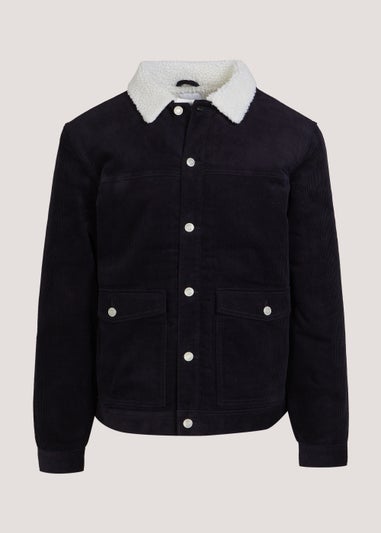 Navy Cord Trucker Jacket