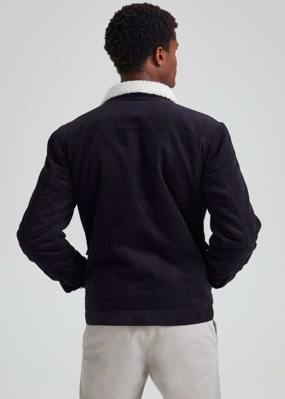 Navy Cord Trucker Jacket