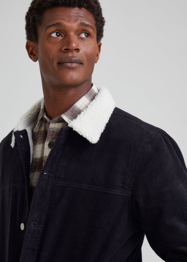 Navy Cord Trucker Jacket