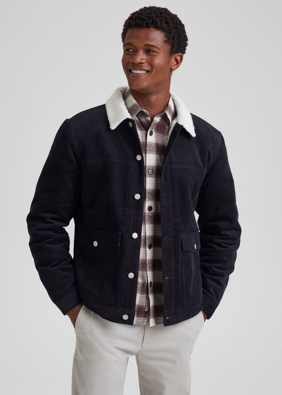 Navy Cord Trucker Jacket