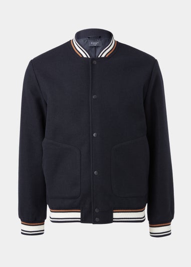 Navy Varsity Bomber Jacket