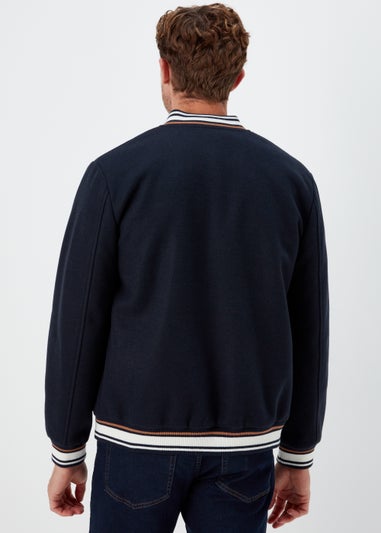 Navy Varsity Bomber Jacket