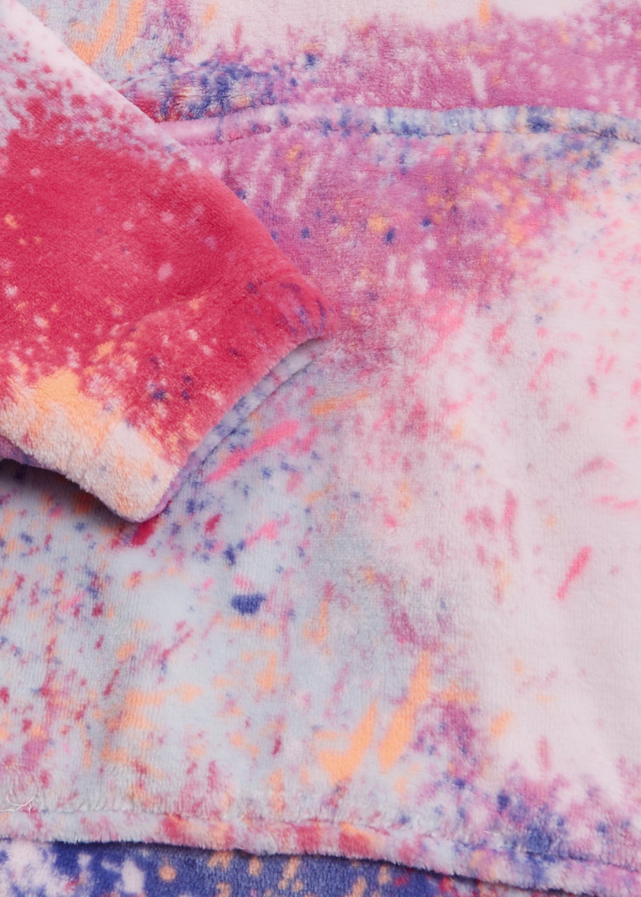 Girls Multicoloured Splatter Print Snuggle Hoodie (4-13yrs)