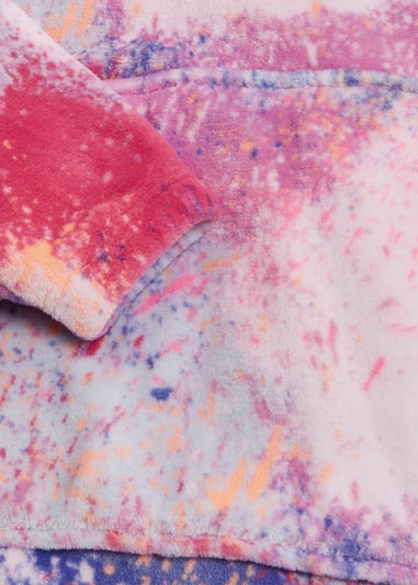 Girls Multicoloured Splatter Print Snuggle Hoodie (4-13yrs)