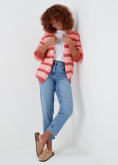 Multicoloured Stripe Lofty Cardigan