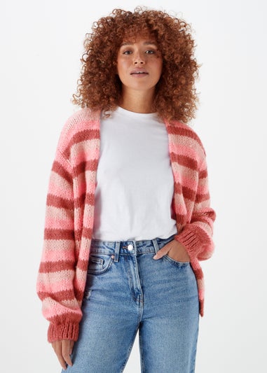 Multicoloured Stripe Lofty Cardigan