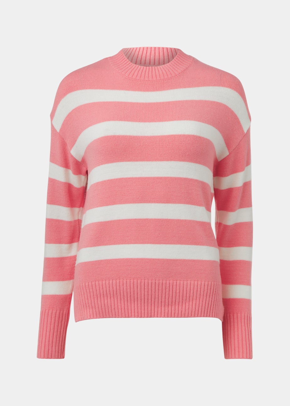 Coral Stripe Jumper