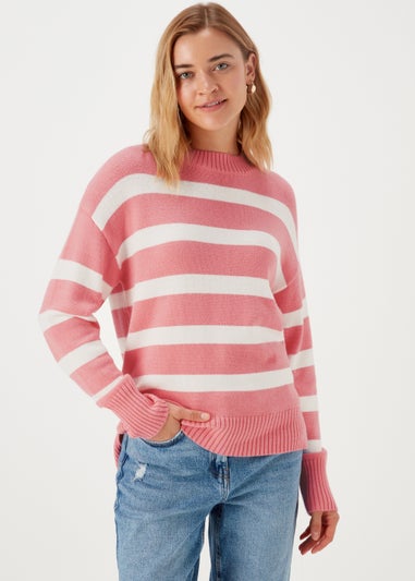 Coral Stripe Jumper