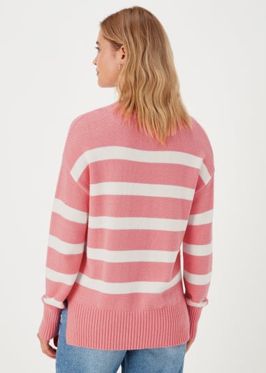 Coral Stripe Jumper