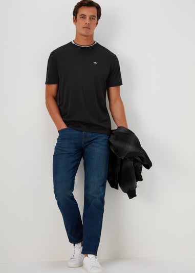 Black Tipped Modal T-Shirt