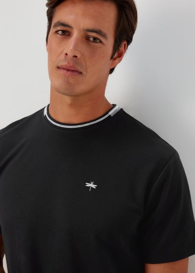 Black Tipped Modal T-Shirt