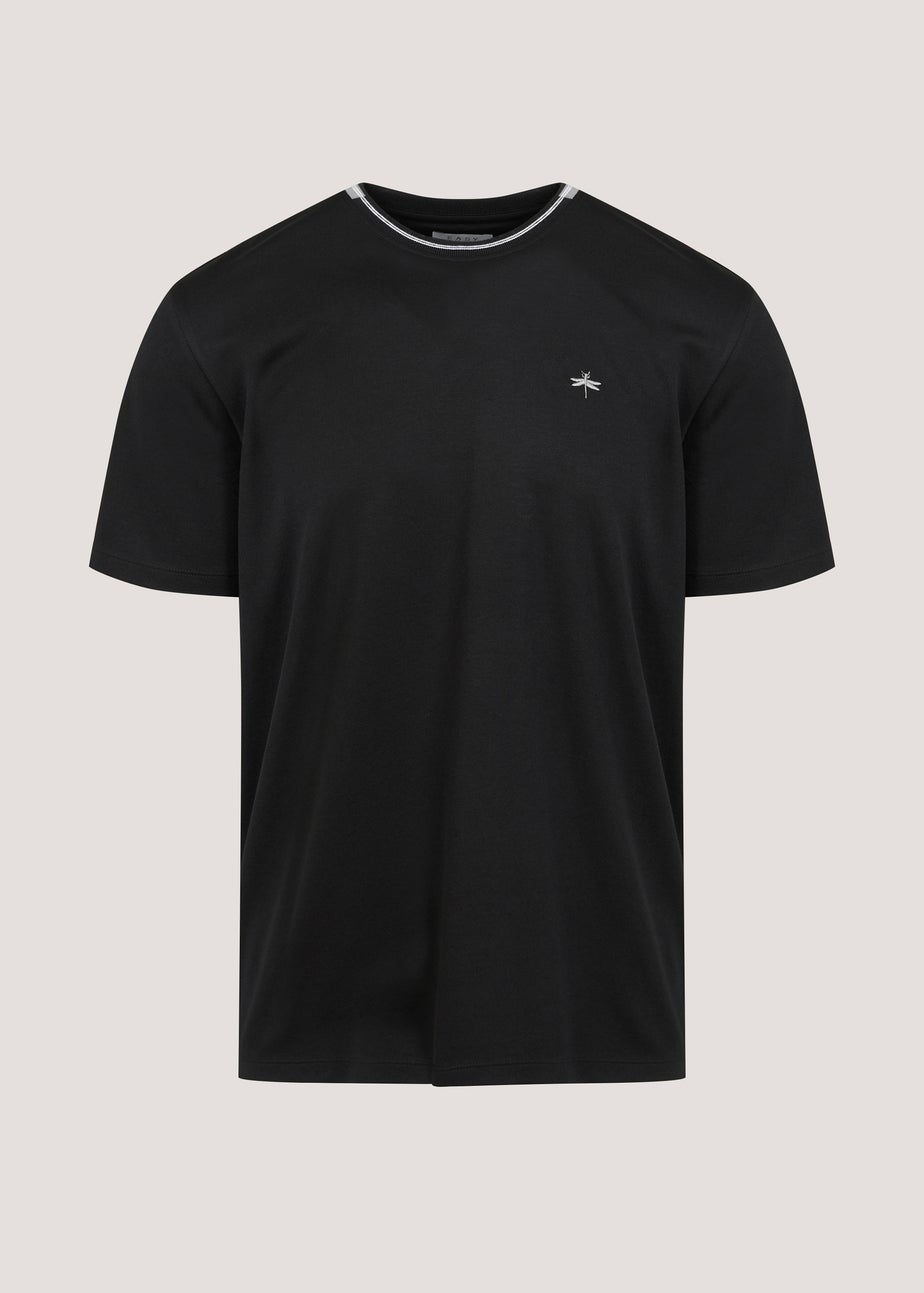 Black Tipped Modal T-Shirt