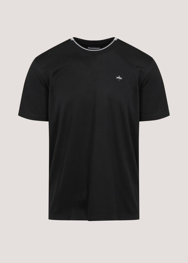 Black Tipped Modal T-Shirt