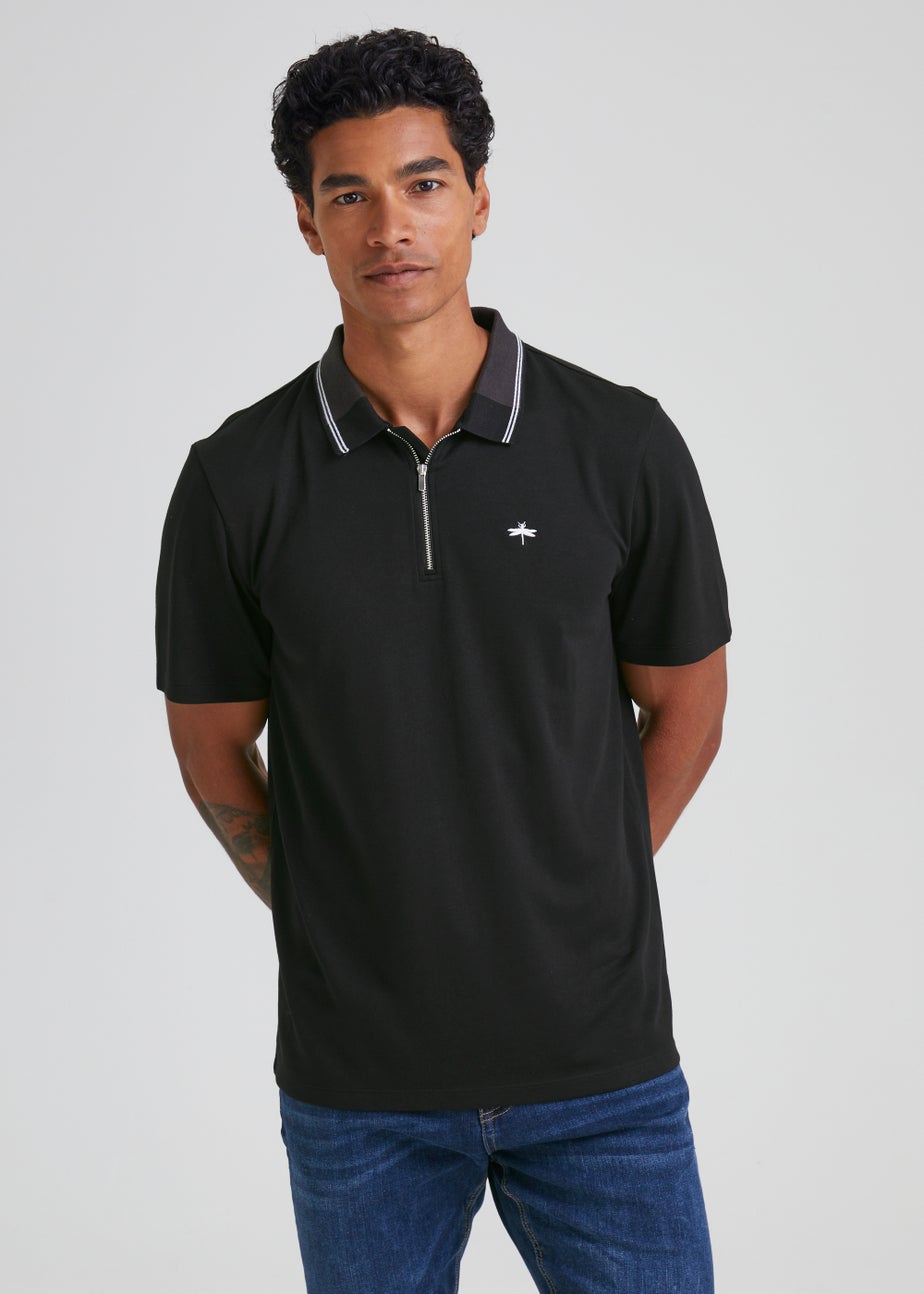 Black Modal Polo Shirt