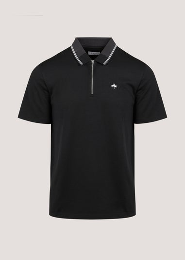 Black Modal Polo Shirt