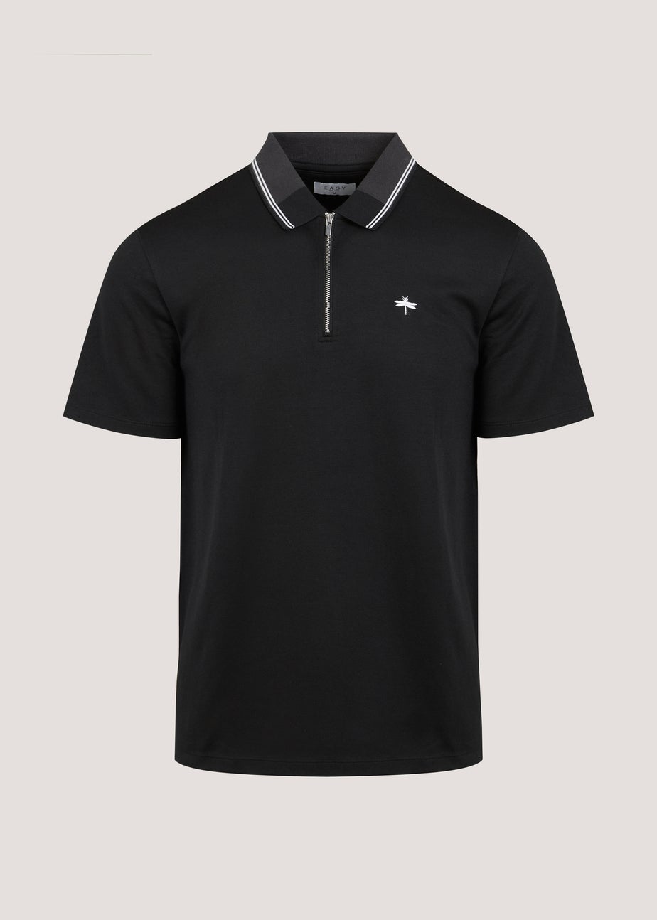 Black Modal Polo Shirt