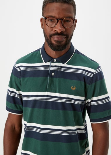 Lincoln Green Stripe Polo Shirt