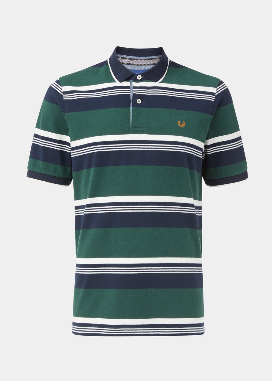 Lincoln Green Stripe Polo Shirt