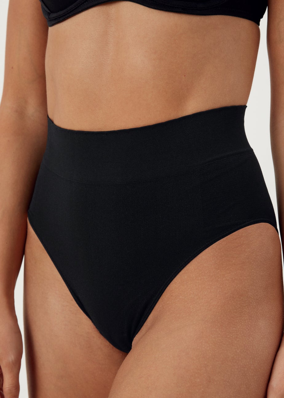 2 Pack Seamless Control Ribbed Full Knickers