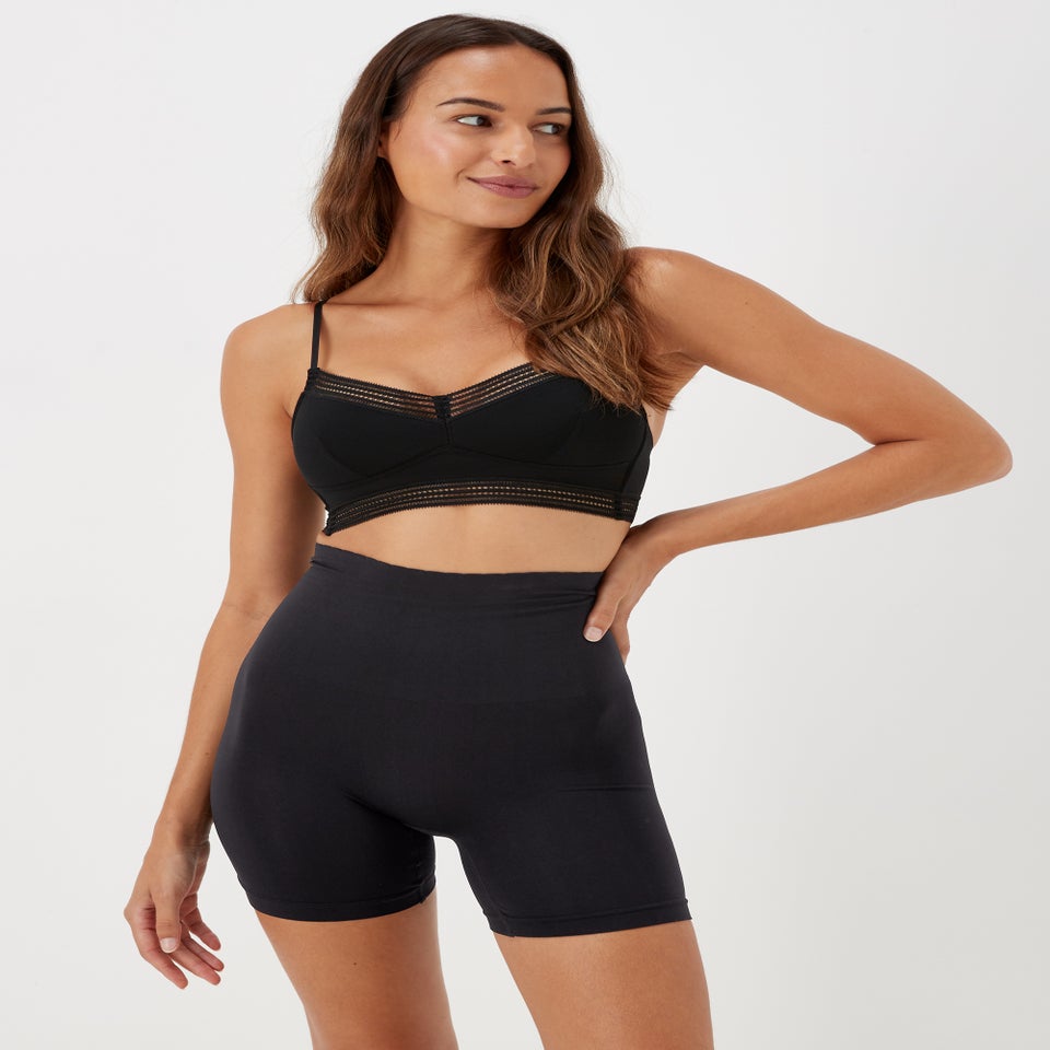 2 Pack Seamless Control Ribbed Shorts