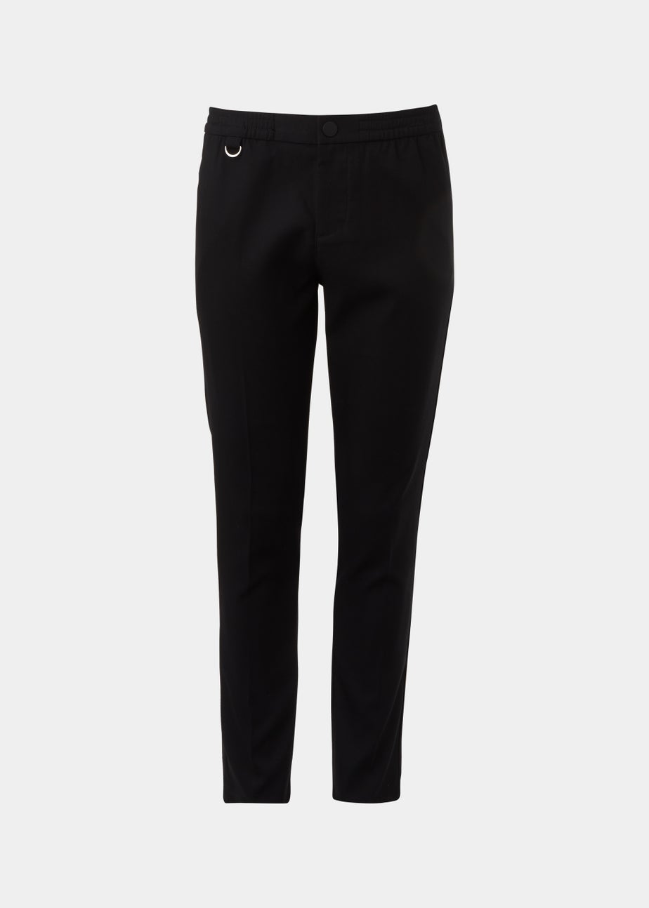 Black Smart Stretch Trousers