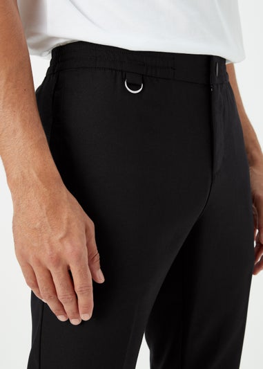 Black Smart Stretch Trousers