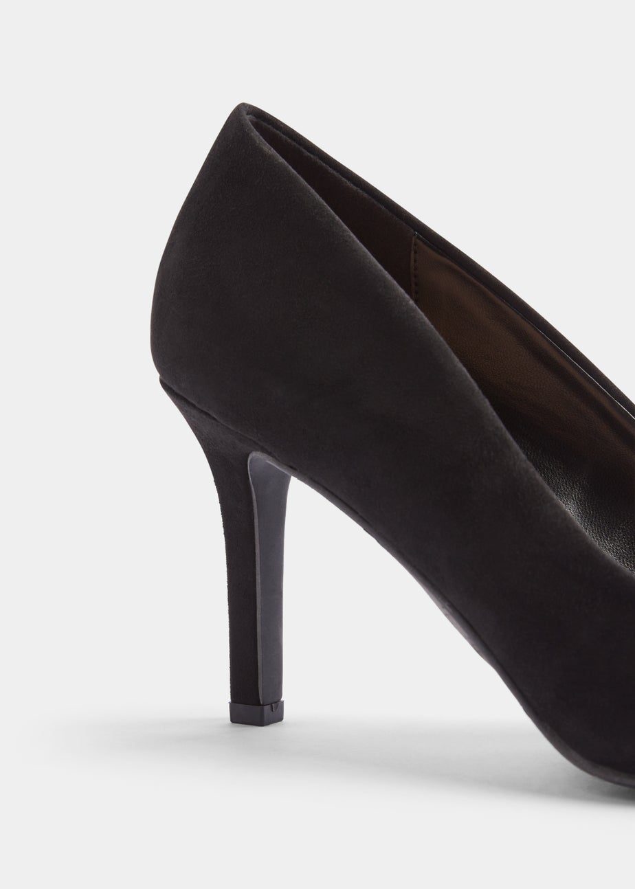 Et Vous Black Pointed Court Heels