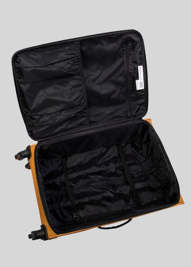 IT Luggage Yellow Soft Shell Suitcase
