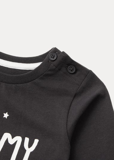 Baby Charcoal Mummy Long Sleeve T-Shirt (Newborn-23mths)