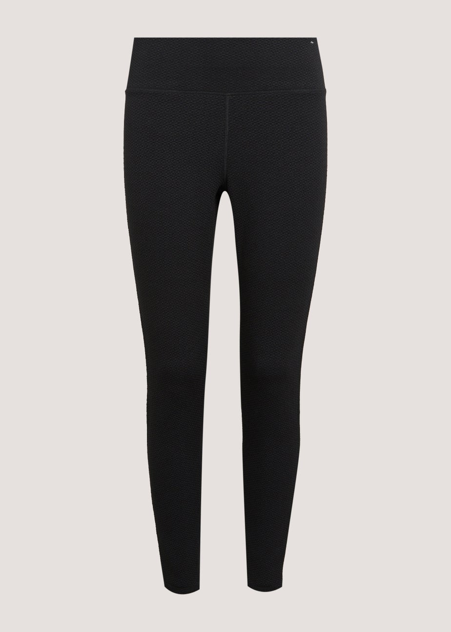 Souluxe Black Textured Sports Leggings