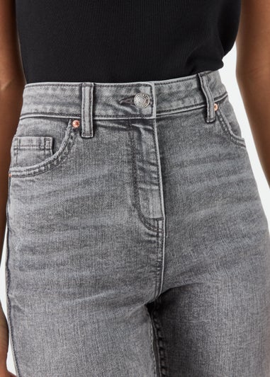 April Grey Ripped Super Skinny Jeans