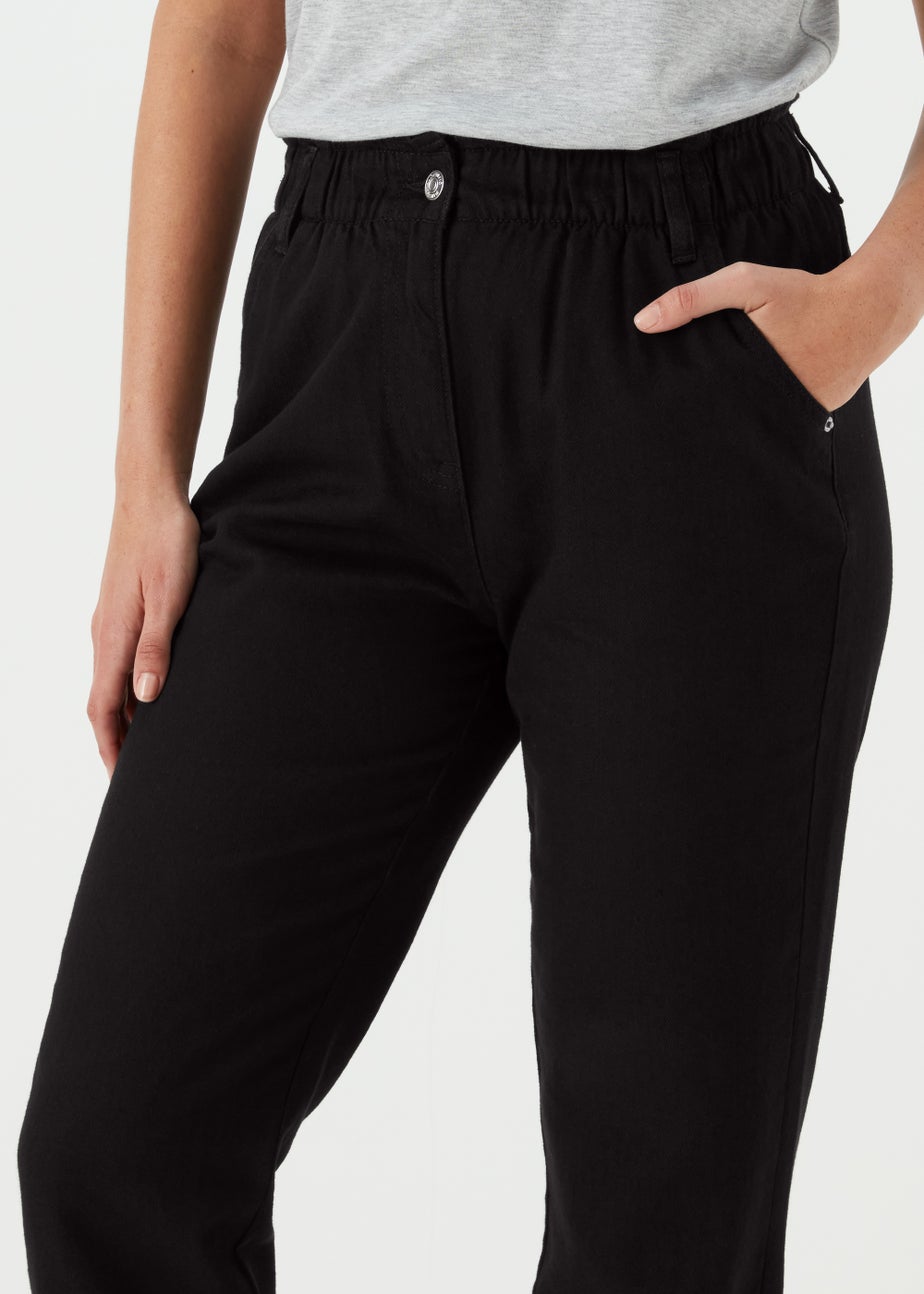 Black Paperbag Jeans