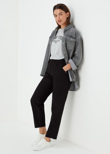 Black Paperbag Jeans