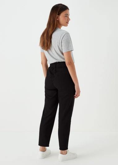 Black Paperbag Jeans