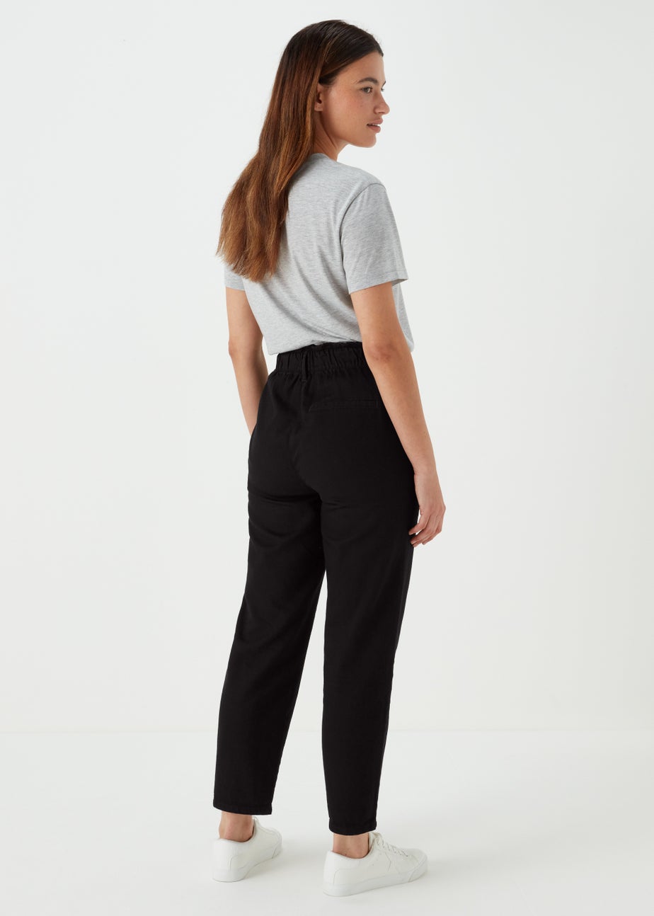 Black Paperbag Jeans