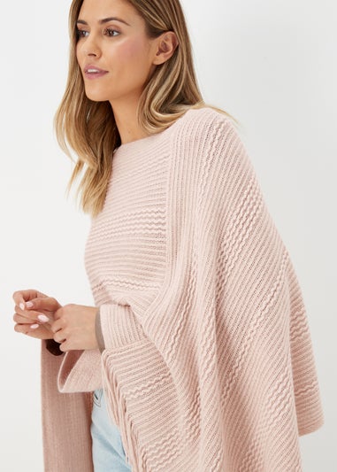 Pink Metallic Poncho
