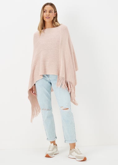 Pink Metallic Poncho