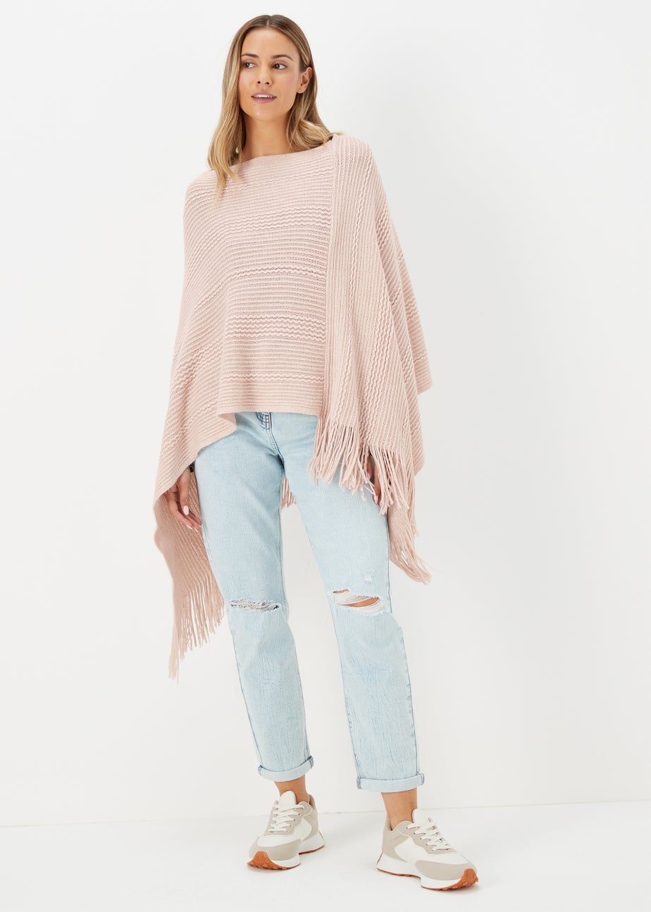Pink Metallic Poncho