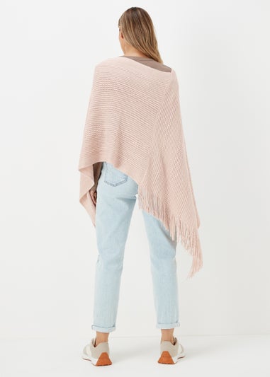 Pink Metallic Poncho