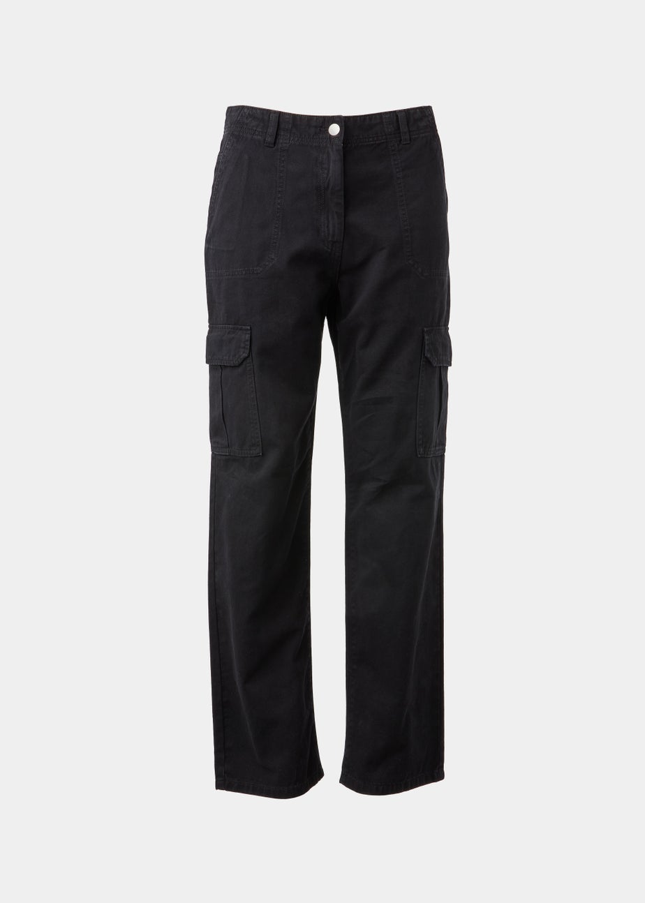 Black Cargo Trousers