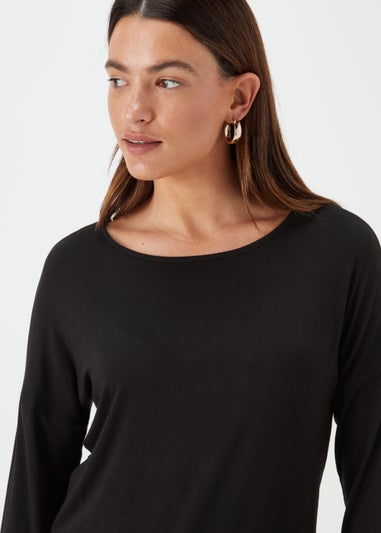 Black Longline Top