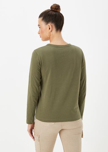 Khaki Long Sleeve T-Shirt