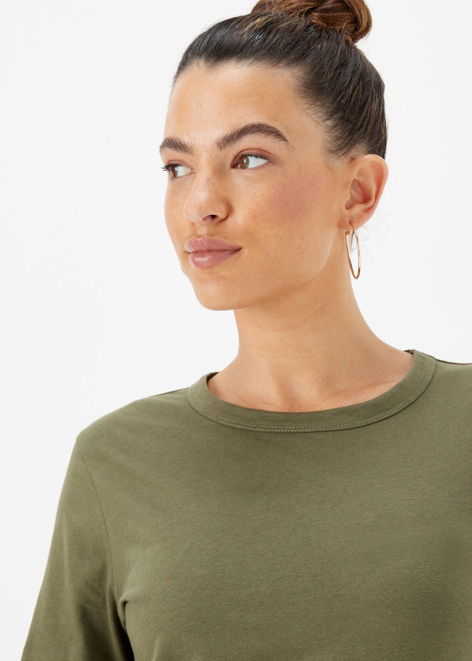 Khaki Long Sleeve T-Shirt